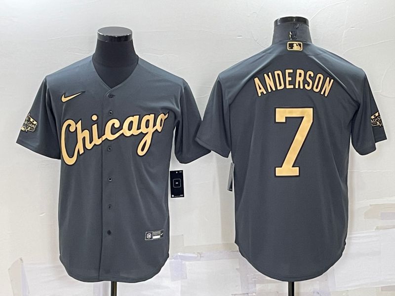 Men Chicago White Sox #7 Anderson Grey 2022 All Star Nike MLB Jersey->chicago white sox->MLB Jersey